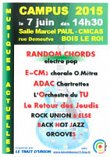 35 ans du Trait d'Union • Dimanche 7 juin : à partir de 14h30 : Campus Musiques Actuelles à Bois-le-Roi, Salle Marcel Paul près de l'UCPA