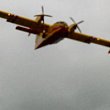 Un canadair sur la Seine à Bois-le-Roi !