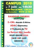 35 ans du Trait d'Union • Dimanche 7 juin : à partir de 14h30 : Campus Musiques Actuelles à Bois-le-Roi, Salle Marcel Paul près de l'UCPA
